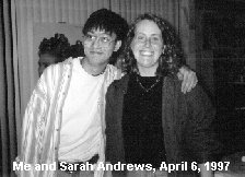 Sarah Andrews and me in Toronto